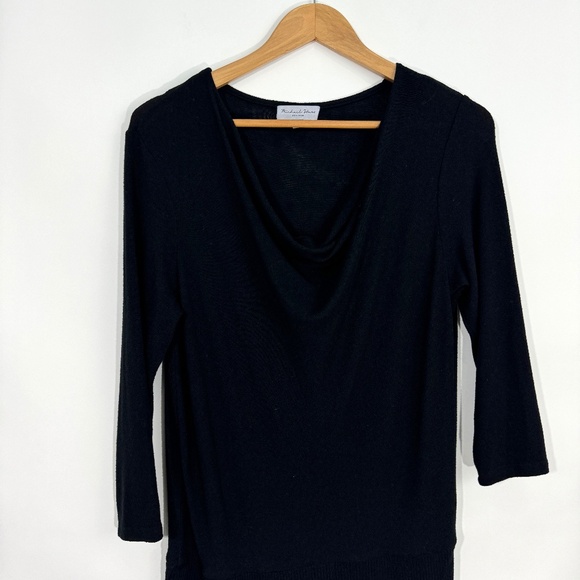 Michael Stars Los Angeles Women’s Size Small Black Cecile Fitted Cowl Neck Dress - Picture 2 of 10